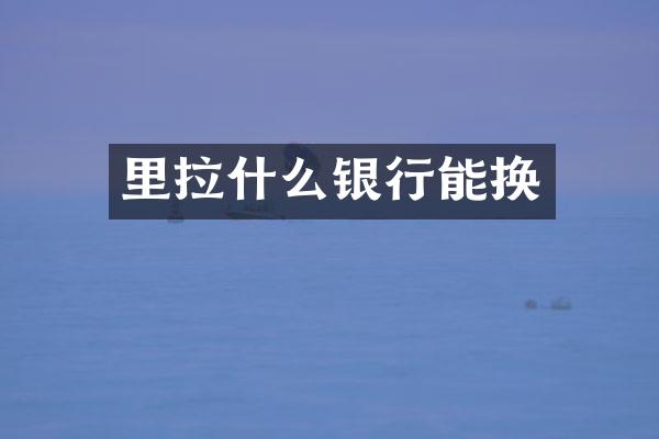 里拉什么银行能换