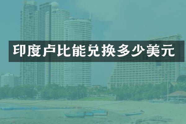 印度卢比能兑换多少美元