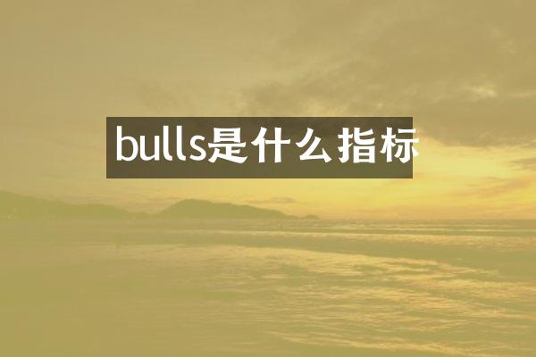 bulls是什么指标