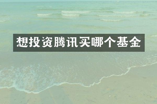 想投资腾讯买哪个基金
