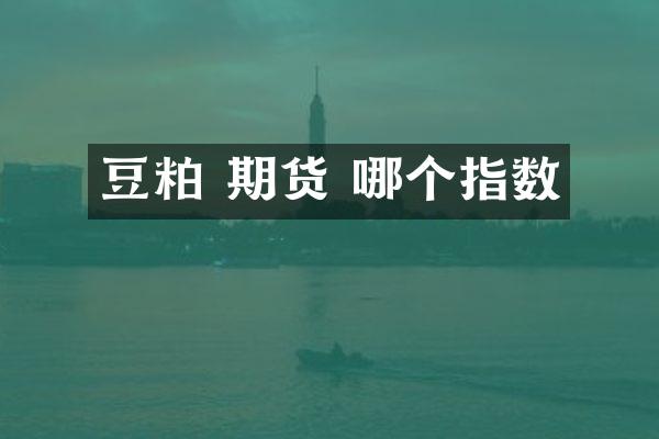 豆粕 期货 哪个指数
