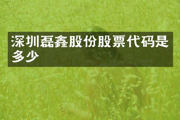 深圳磊鑫股份股票代码是多少