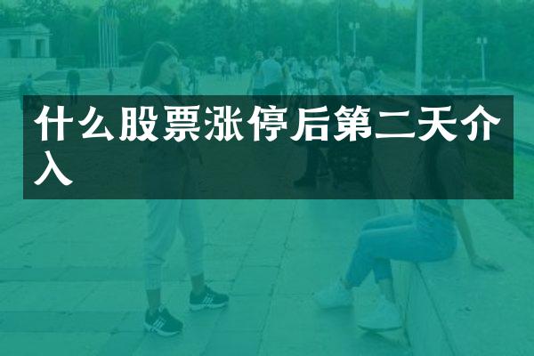 什么股票涨停后第二天介入