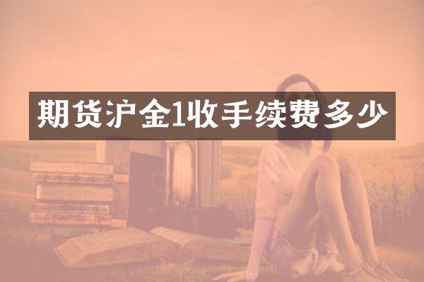 期货沪金1收手续费多少