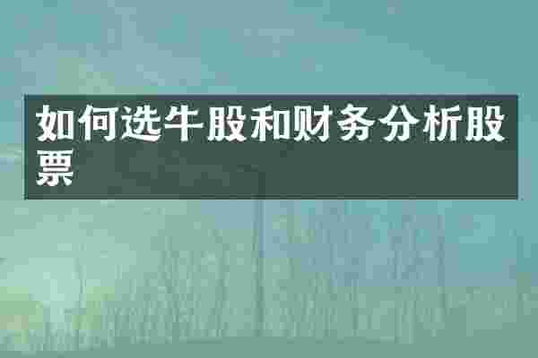 如何选牛股和财务分析股票