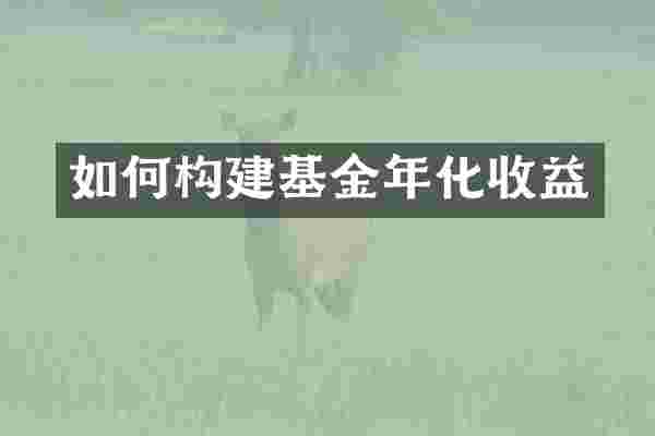 如何构建基金年化收益