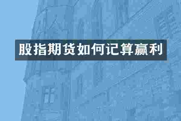 股指期货如何记算赢利
