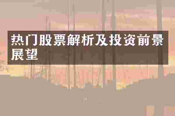 热门股票解析及投资前景展望