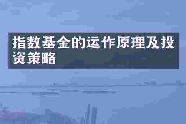 指数基金的运作原理及投资策略