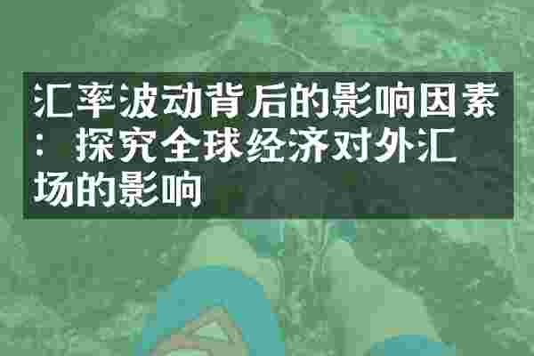 汇率波动背后的影响因素：探究全球经济对外汇市场的影响