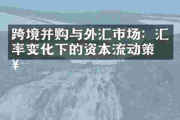 跨境并购与外汇市场：汇率变化下的资本流动策略
