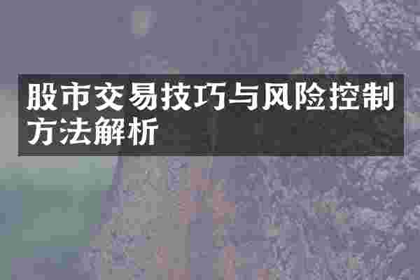 股市交易技巧与风险控制方法解析