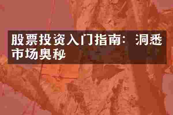 股票投资入门指南：洞悉市场奥秘