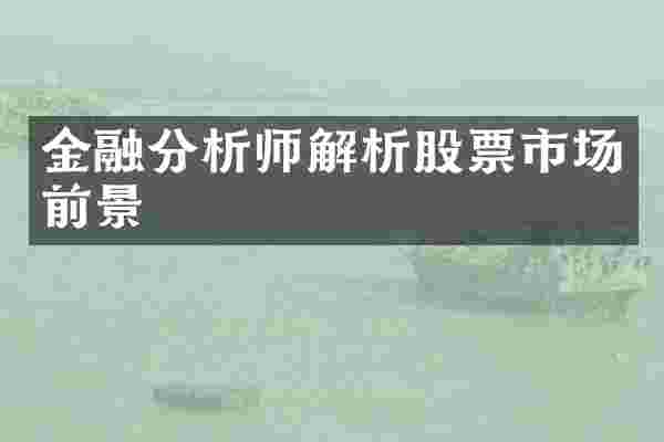 金融分析师解析股票市场前景