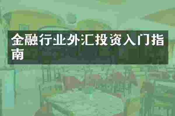 金融行业外汇投资入门指南