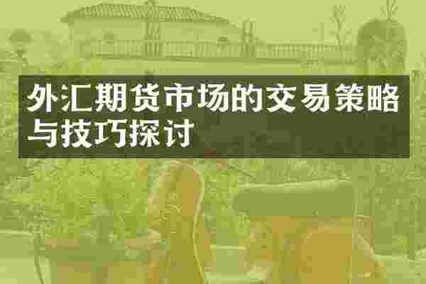 外汇期货市场的交易策略与技巧探讨