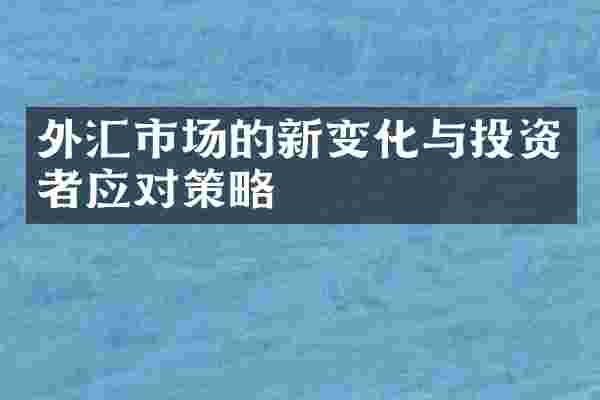 外汇市场的新变化与投资者应对策略