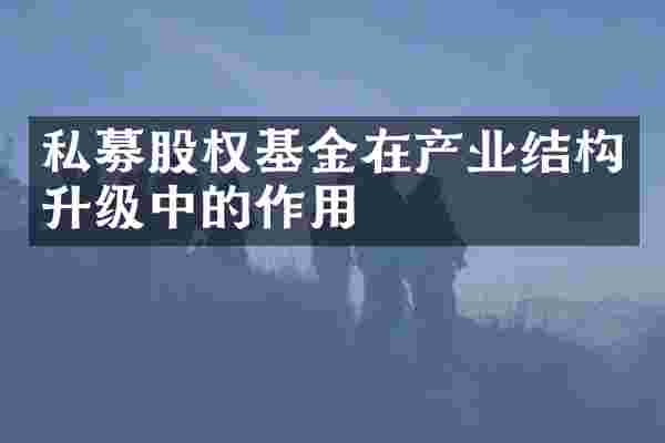 私募股权基金在产业结构升级中的作用
