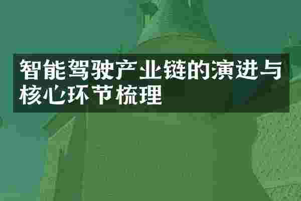 智能驾驶产业链的演进与核心环节梳理