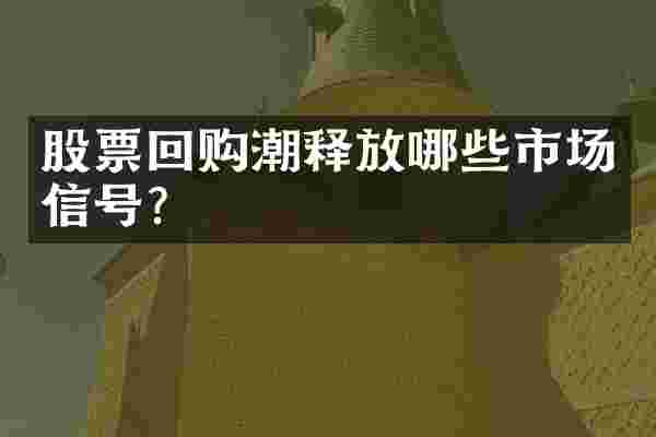 股票回购潮释放哪些市场信号？